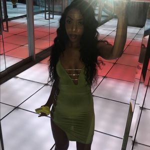 rhinestone mini dress